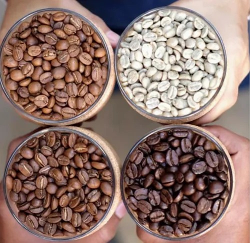 Coffee Beans And Powders